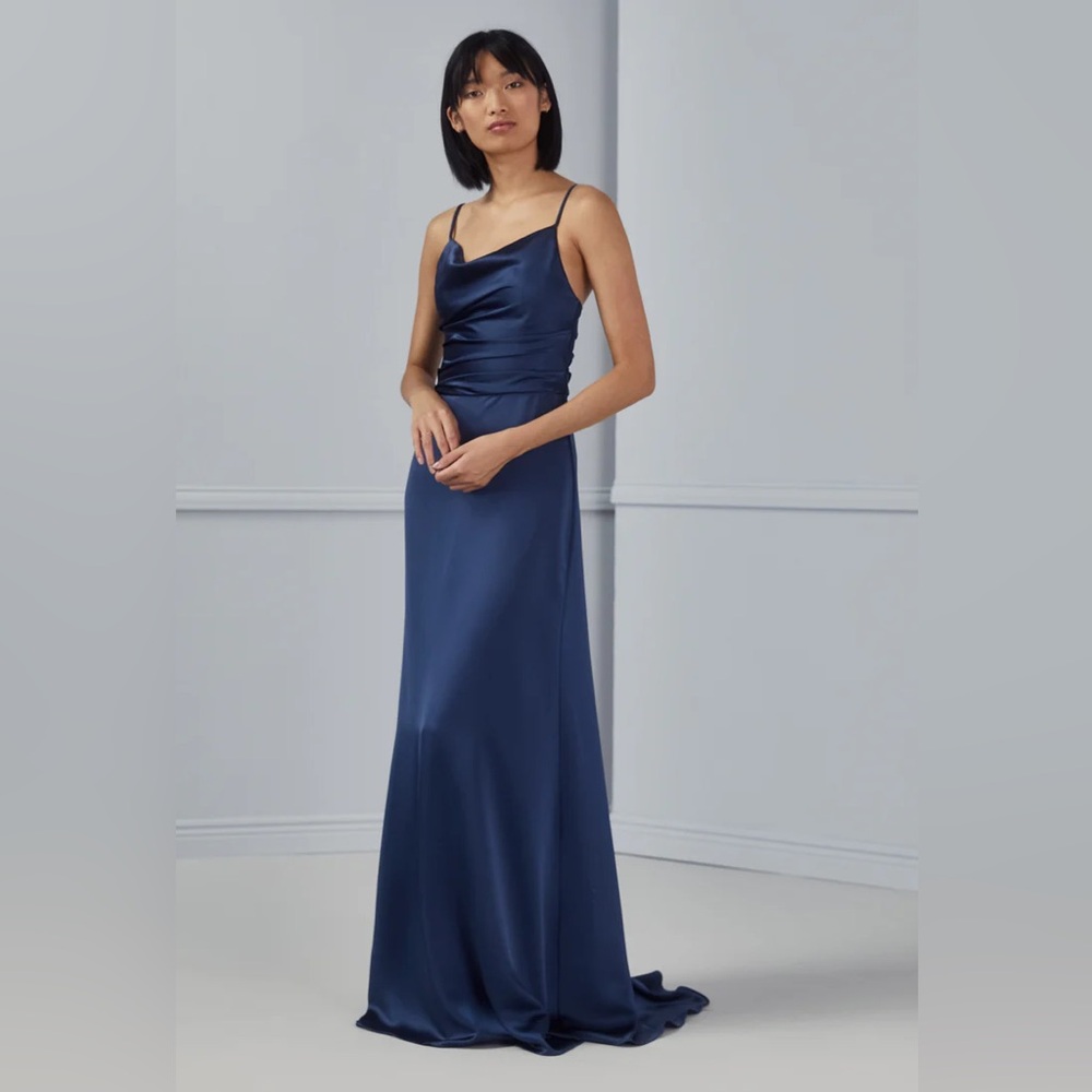 Amsale Cody Bridesmaids Dress Black NWT
